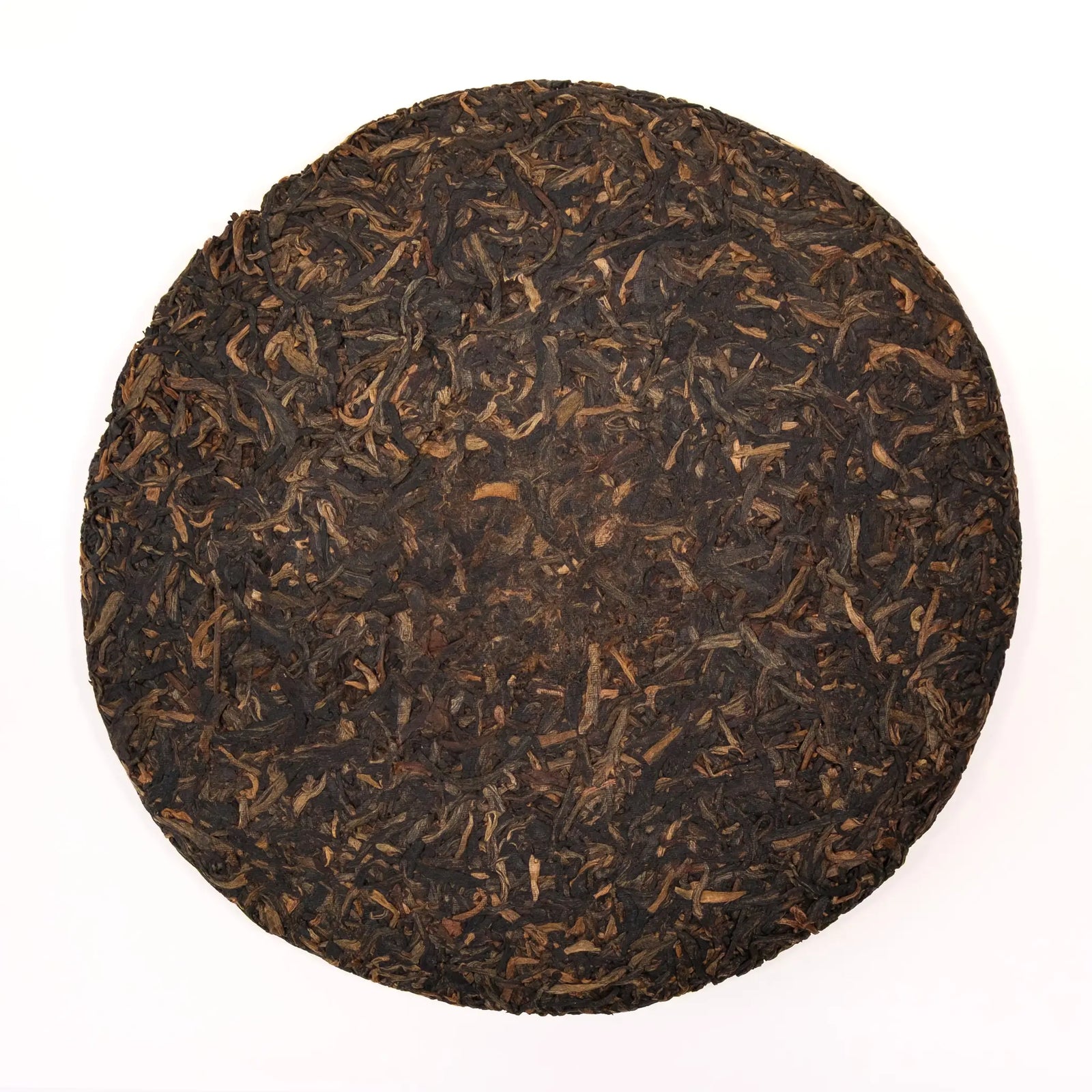 Round tea cake on a white background