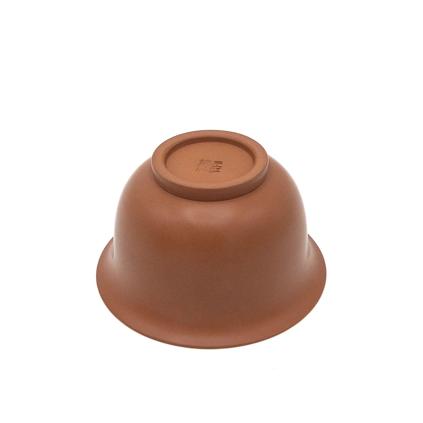 Jianshui Pottery Red Gaiwan - Underside View