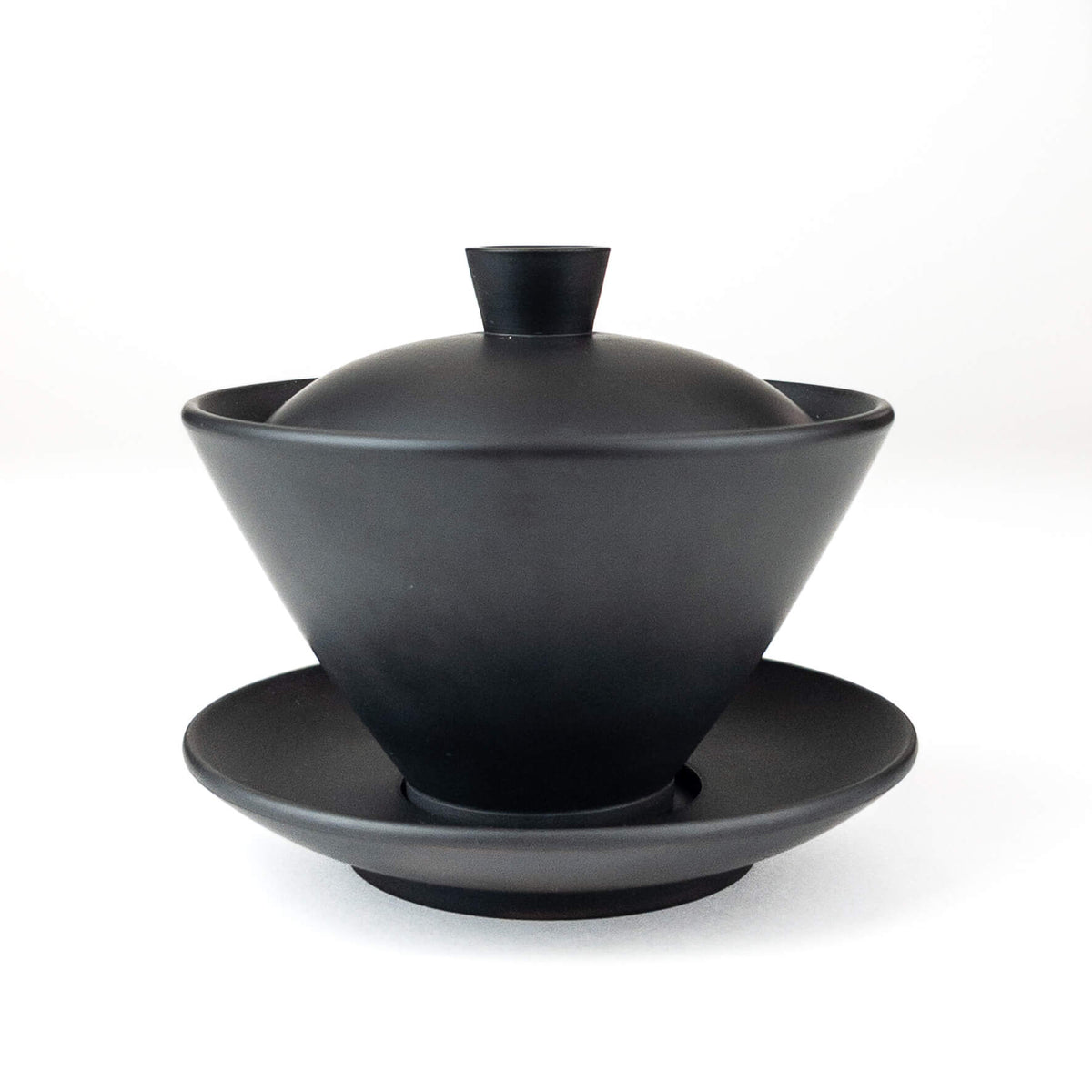 Jianshui Pottery Black Gaiwan - 130 ml