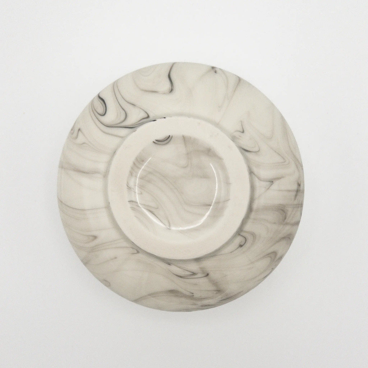 Marble Matcha Bowl - Underside view
