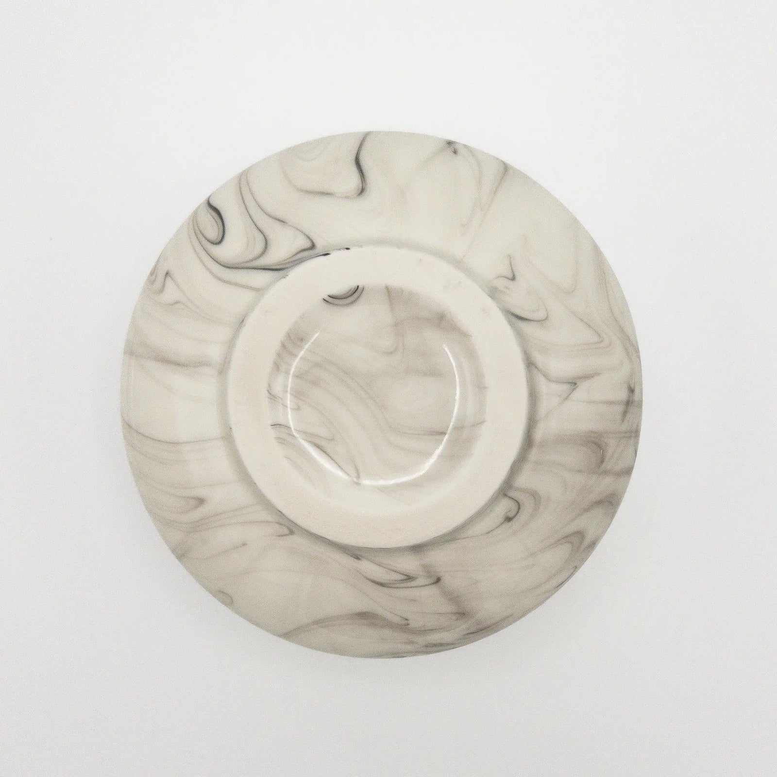 Marble Matcha Bowl - Underside view