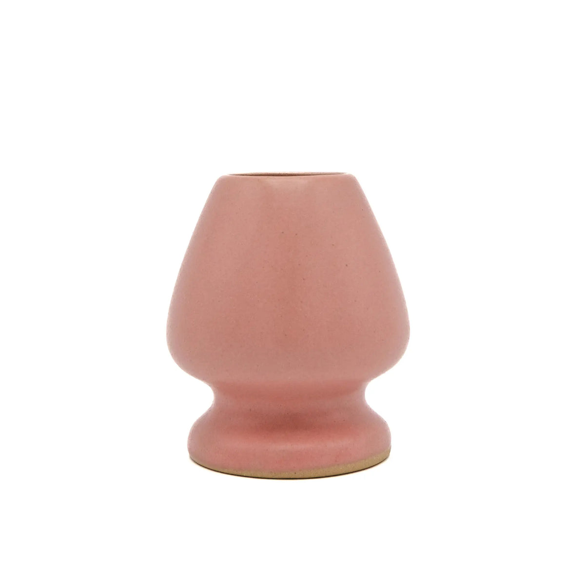 Pink Matcha Whisk Holder on white background