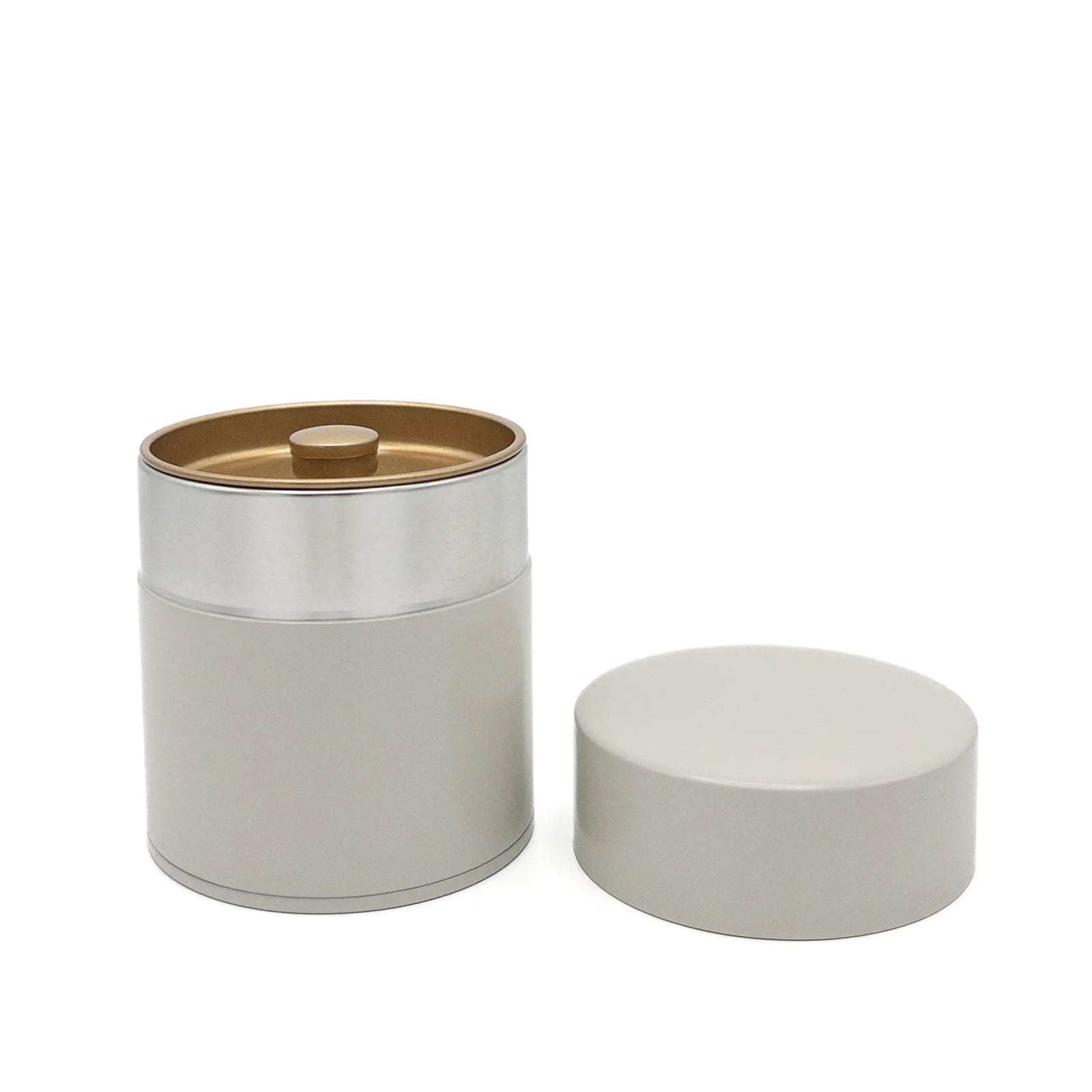 SALIU Tea Canister in Grey-White