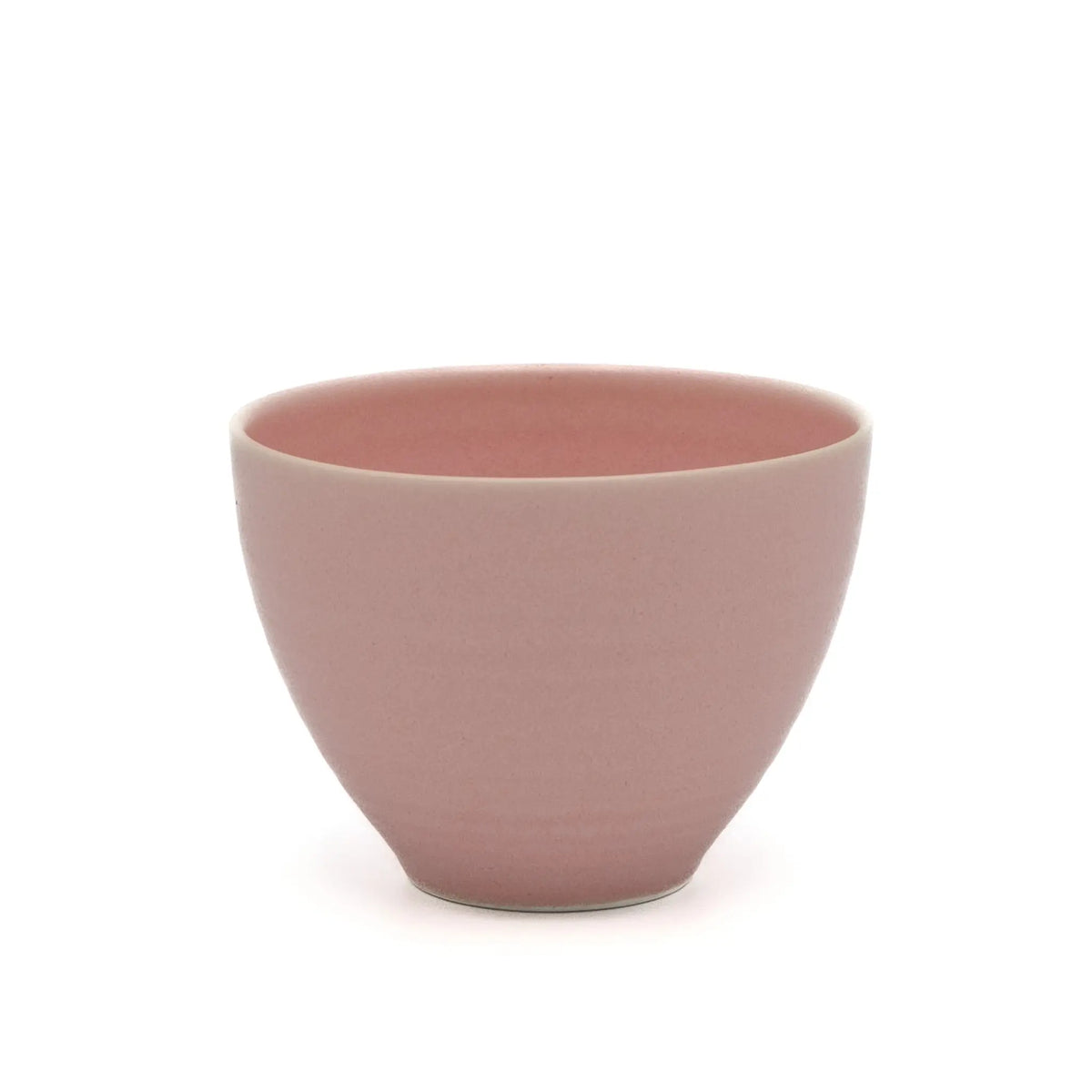 Saliu "Yui" Pink Ceramic Teacup from Japan on white background