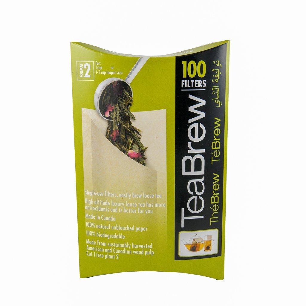 Tea Brew Paper Tea Filters - Box of 100